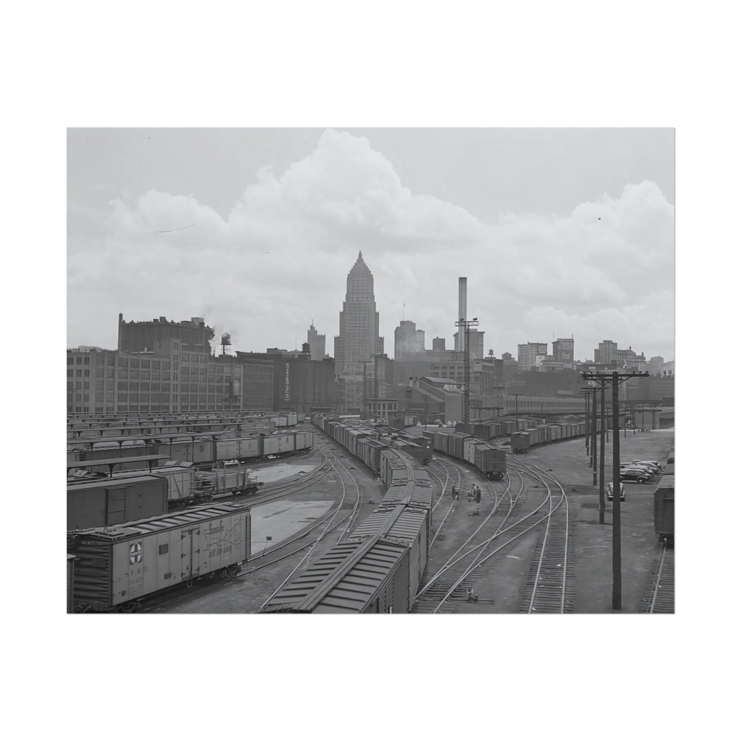 Vintage Pittsburgh Strip District Print