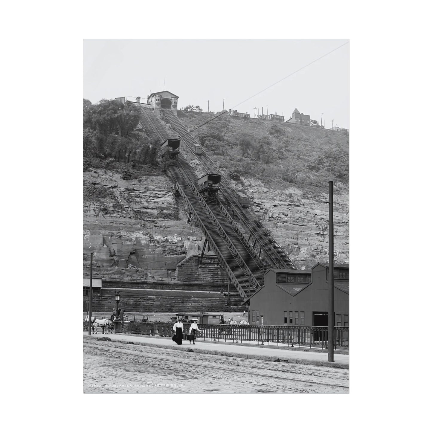 Vintage Pittsburgh Incline Print