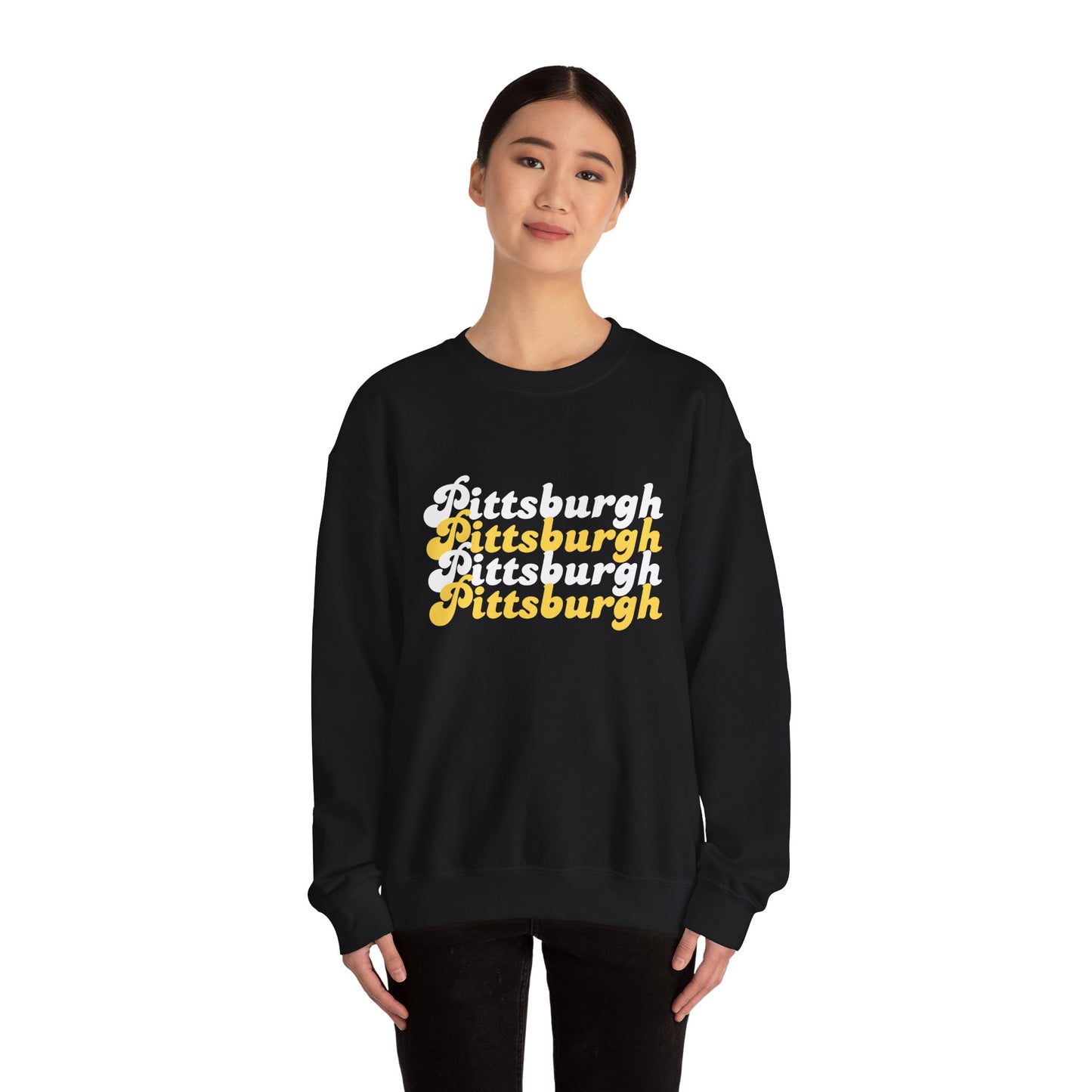 Retro Pittsburgh x4 Crewneck Sweatshirt