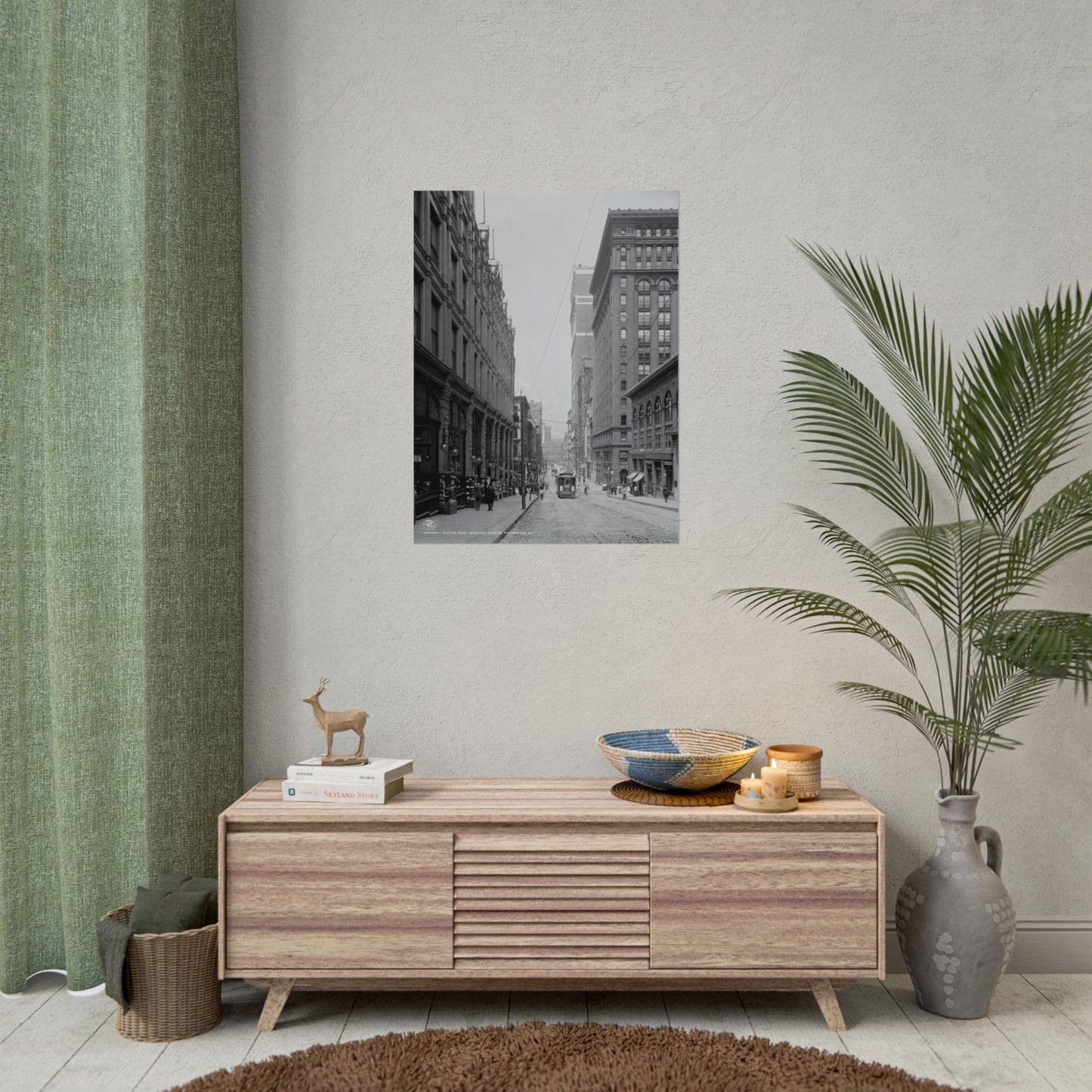Vintage Pittsburgh Fifth Ave Print