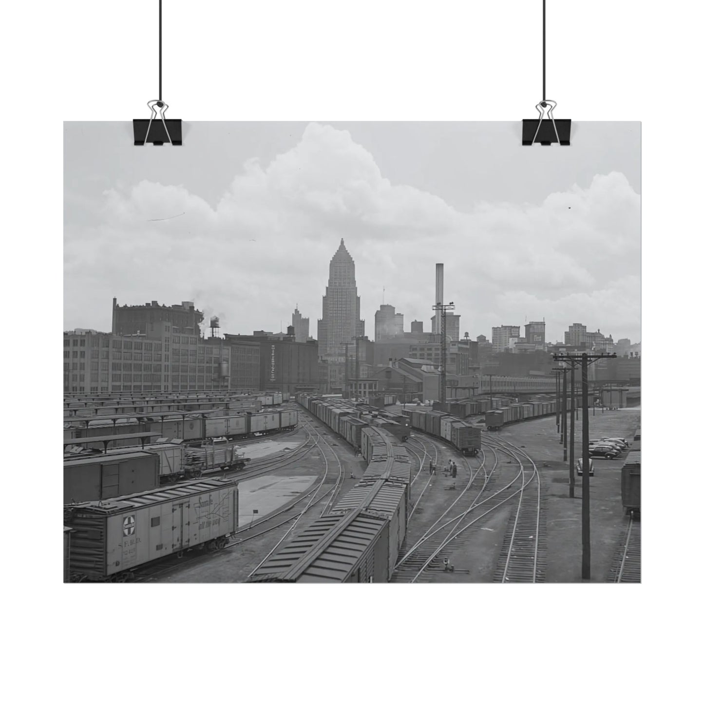 Vintage Pittsburgh Strip District Print