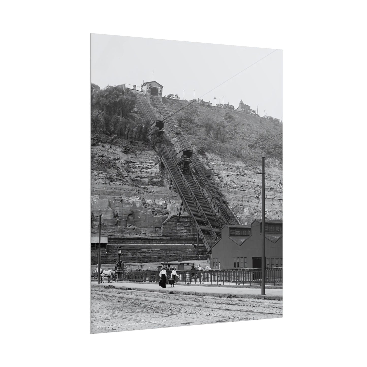 Vintage Pittsburgh Incline Print