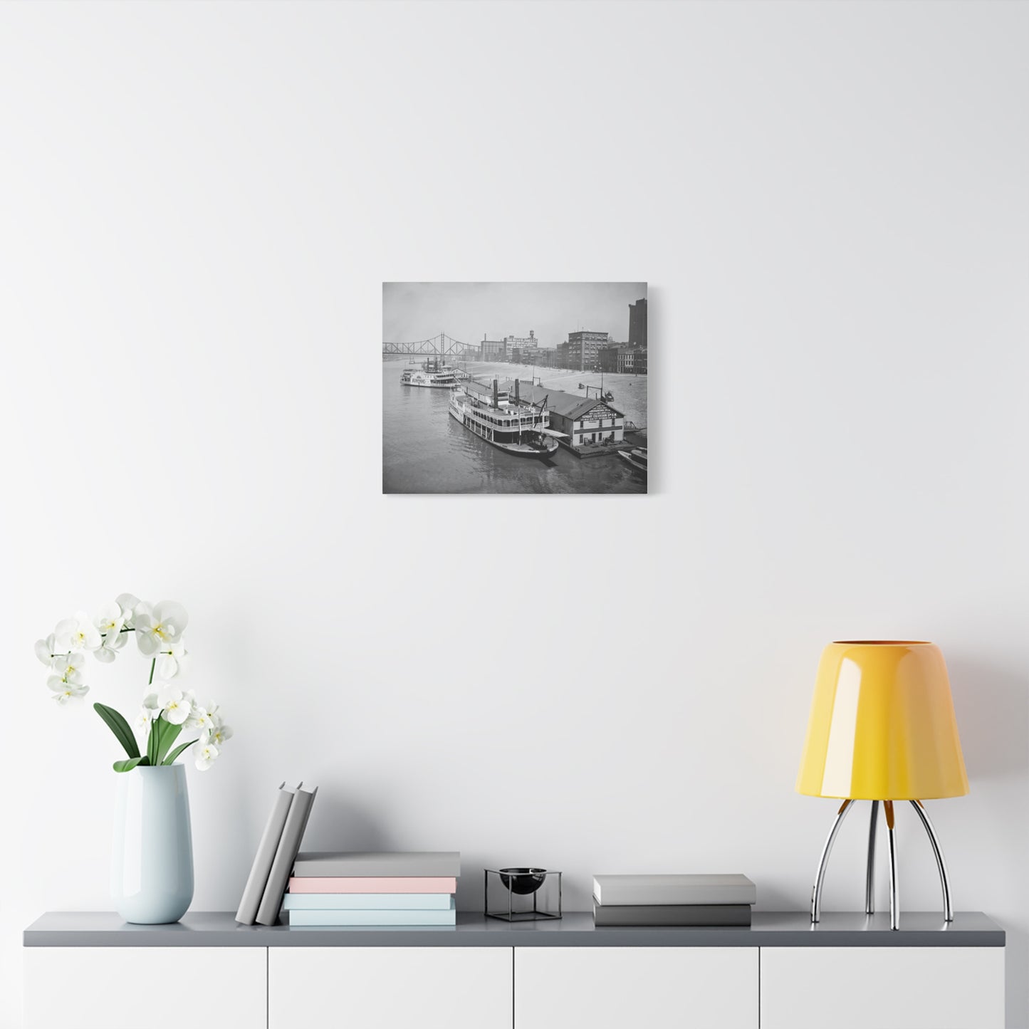 Vintage Pittsburgh Riverboat Canvas Print