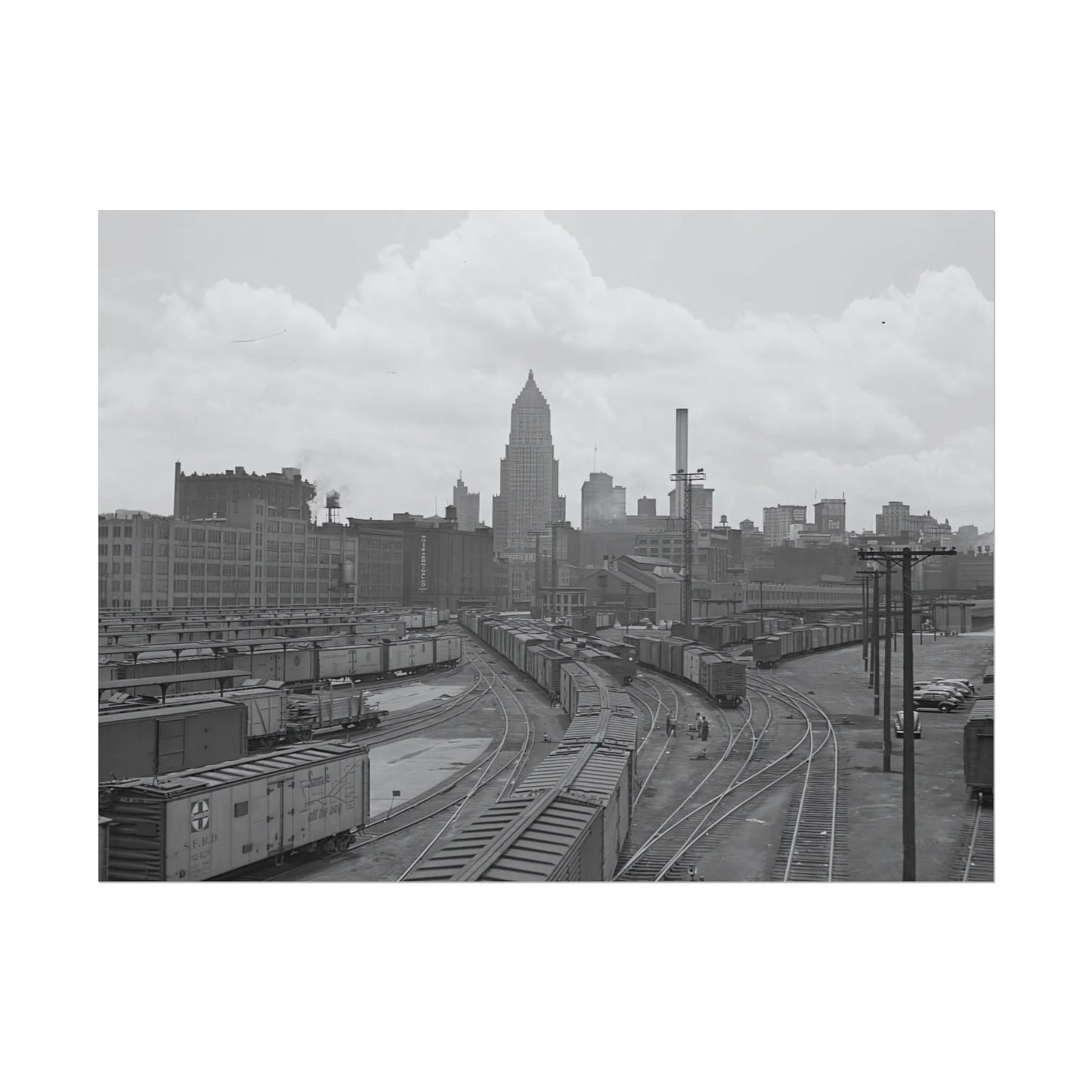 Vintage Pittsburgh Strip District Print