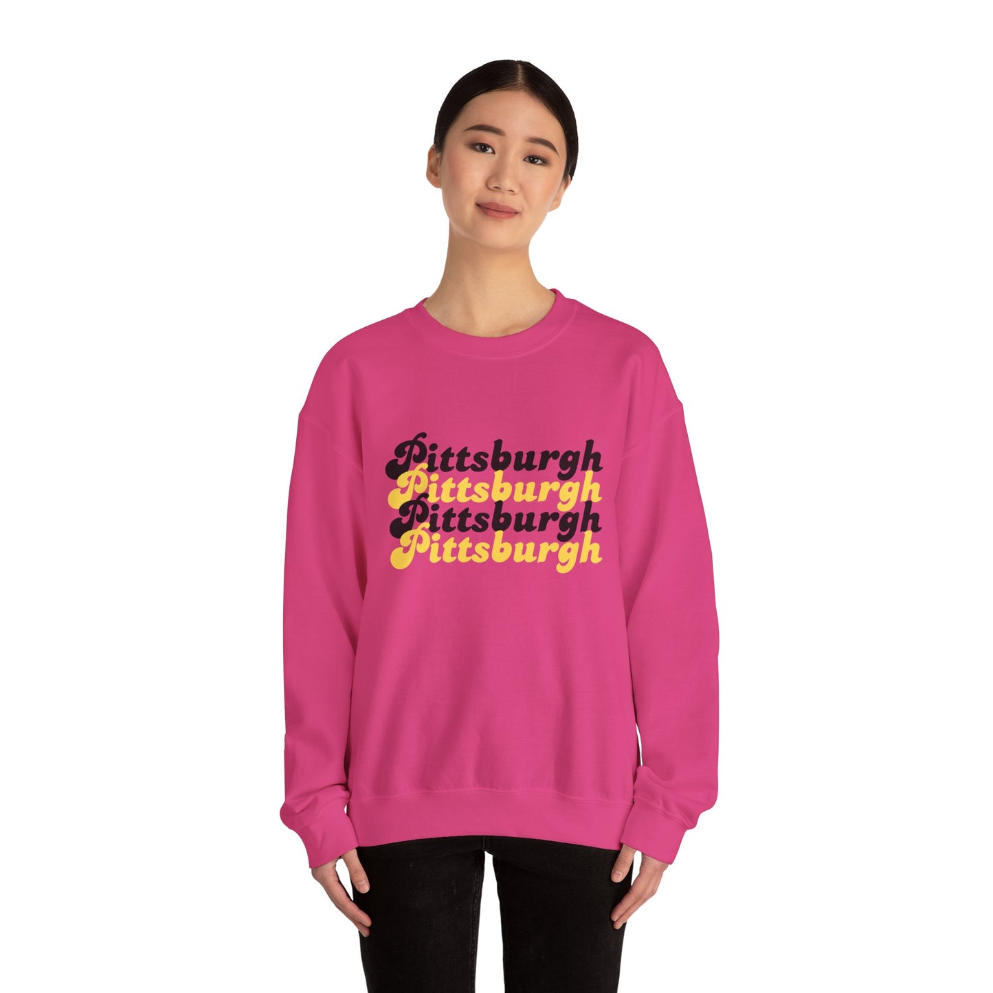Retro Pittsburgh x4 Crewneck Sweatshirt