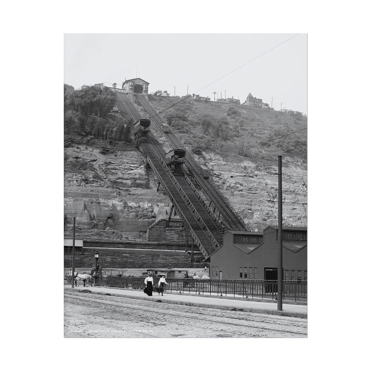 Vintage Pittsburgh Incline Print