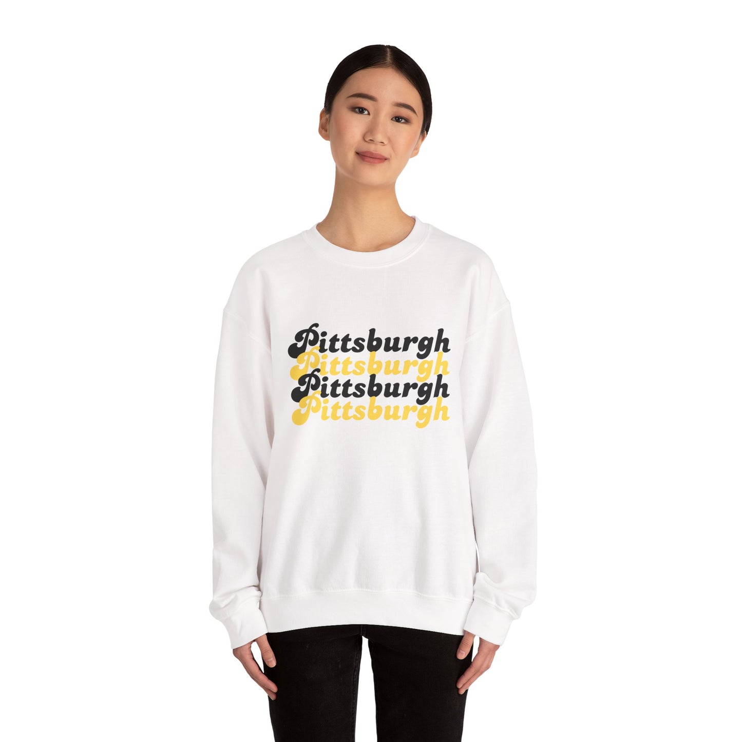 Retro Pittsburgh x4 Crewneck Sweatshirt