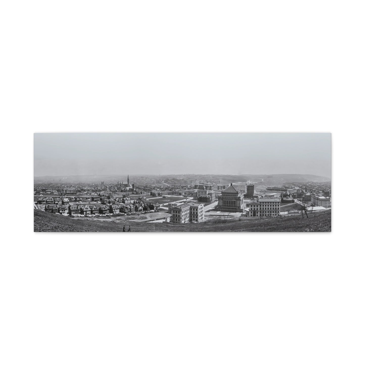 Vintage Pittsburgh Oakland Panorama Canvas Print