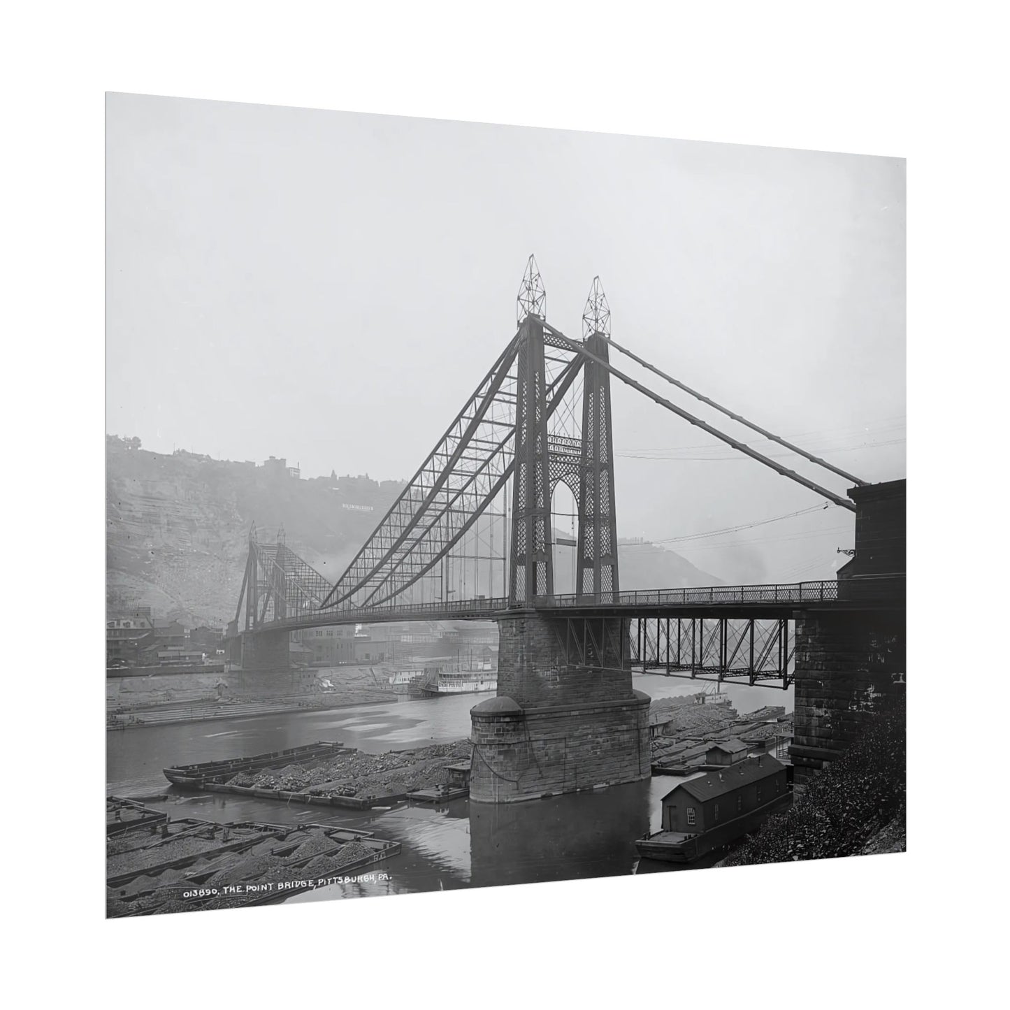 Vintage Pittsburgh Point Bridge Print