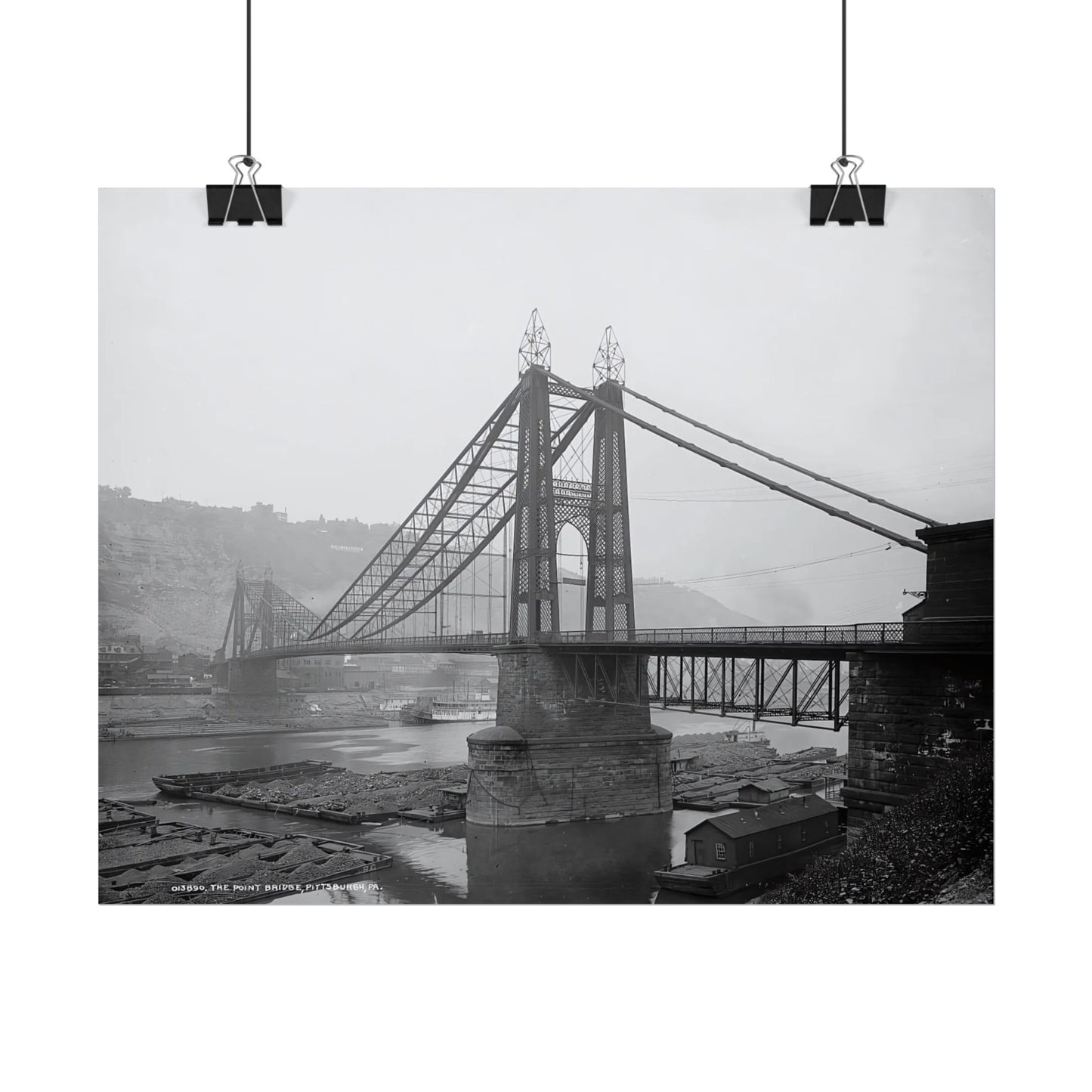 Vintage Pittsburgh Point Bridge Print