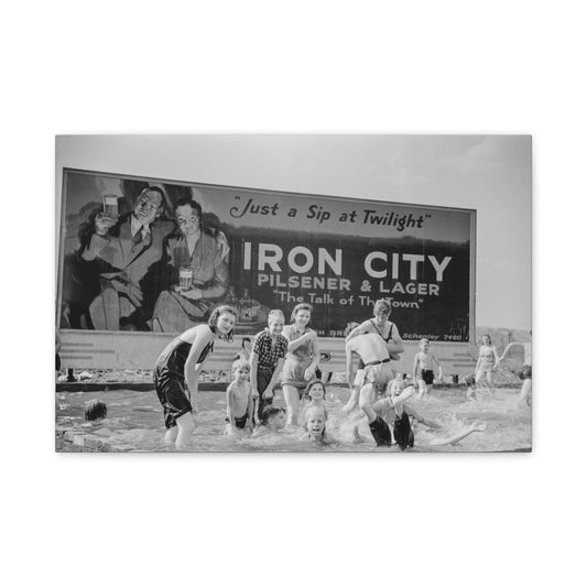 Vintage Pittsburgh Iron City Canvas Print