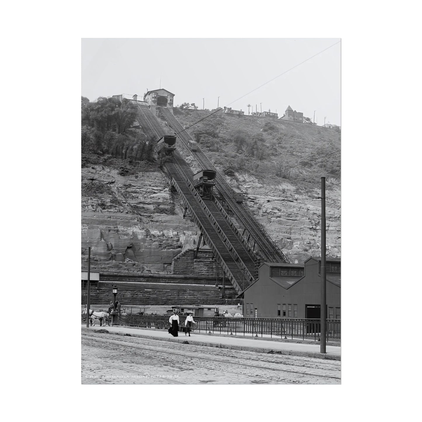 Vintage Pittsburgh Incline Print