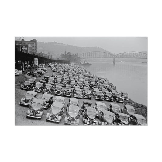 Vintage Pittsburgh Cars Print