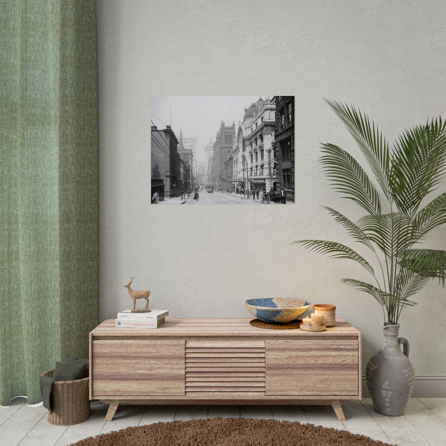 Vintage Pittsburgh Sixth Avenue Print