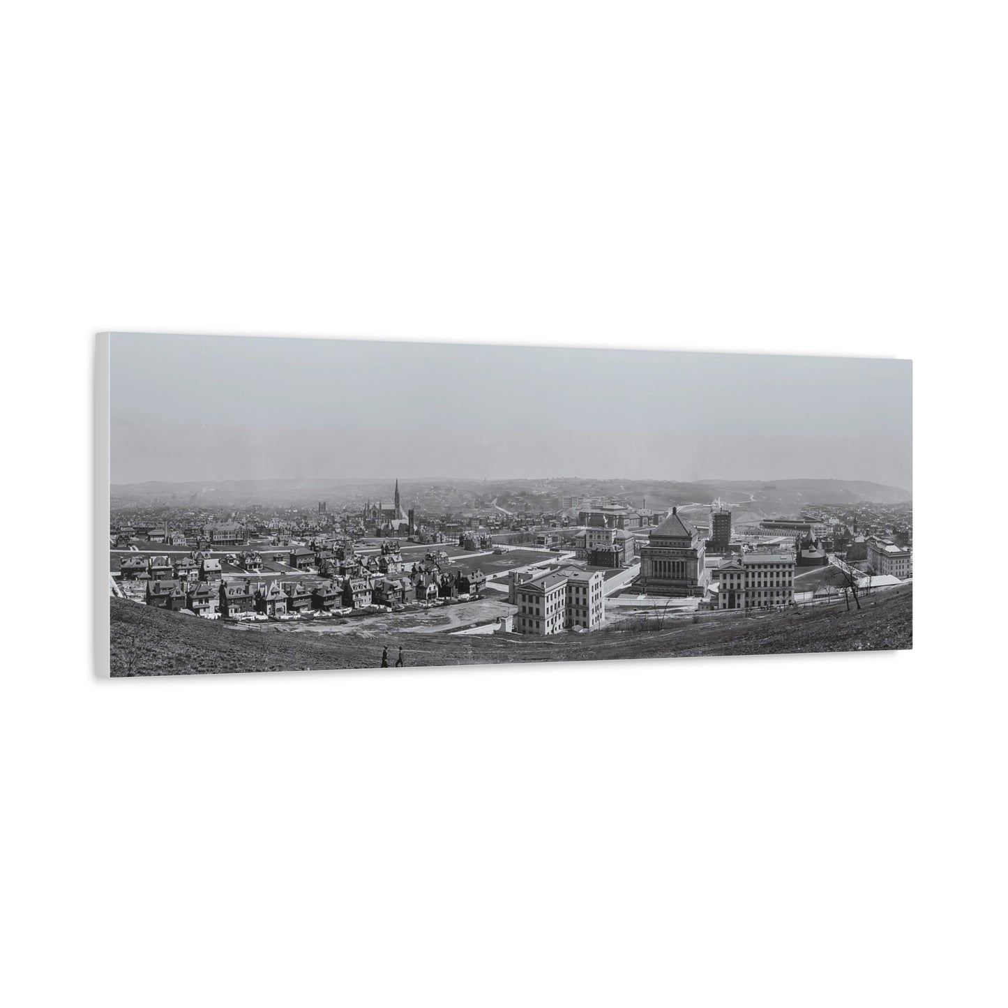 Vintage Pittsburgh Oakland Panorama Canvas Print