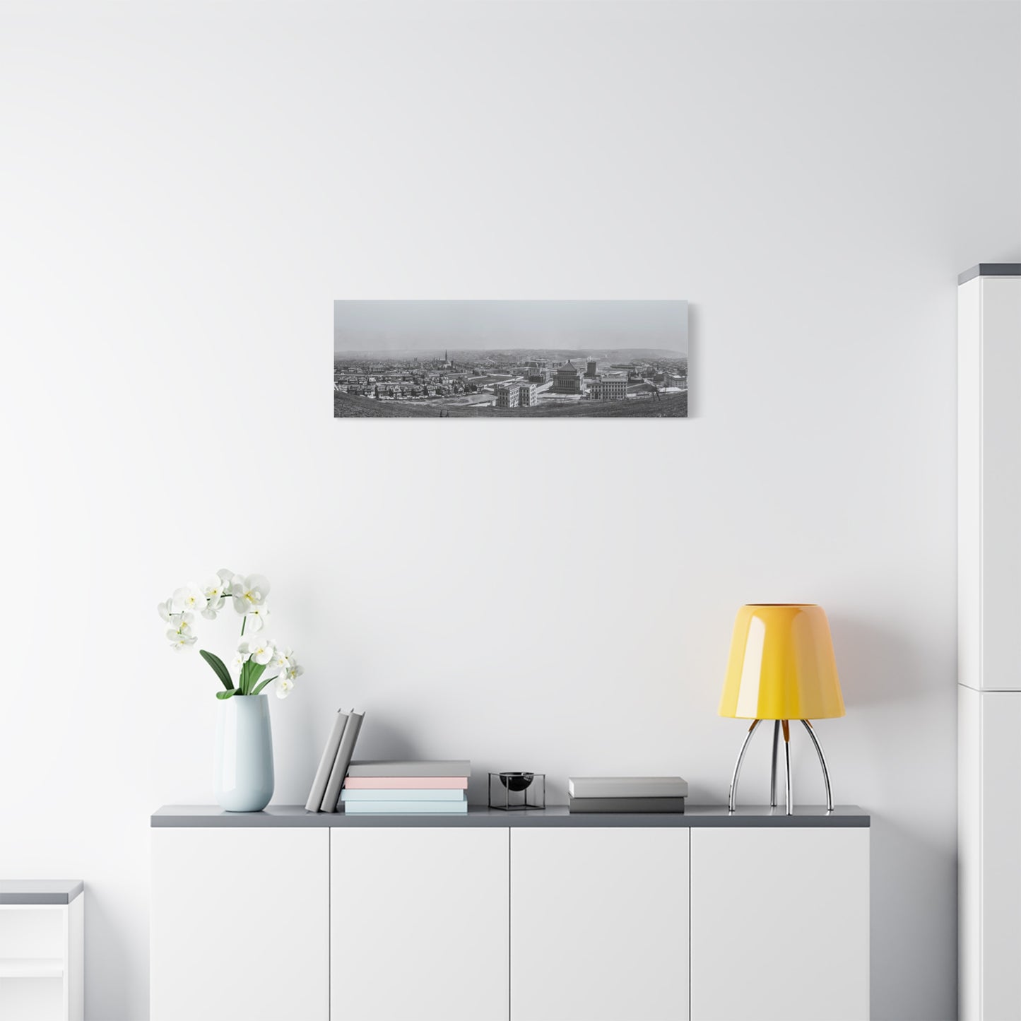 Vintage Pittsburgh Oakland Panorama Canvas Print