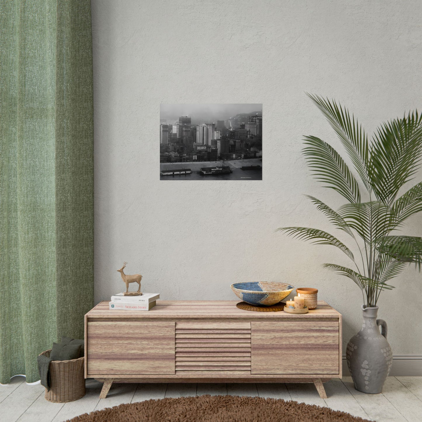 Vintage Pittsburgh Skyline Print