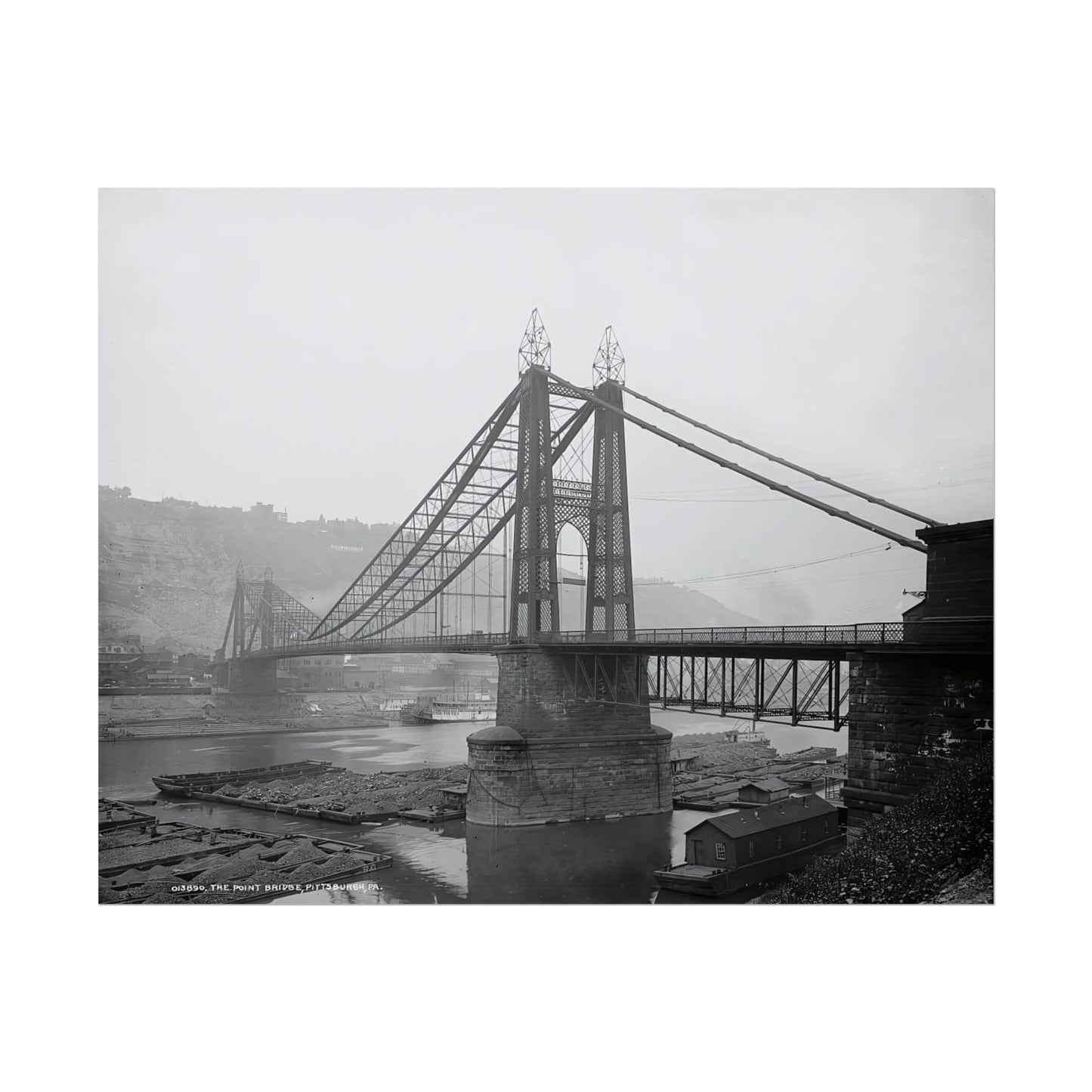 Vintage Pittsburgh Point Bridge Print