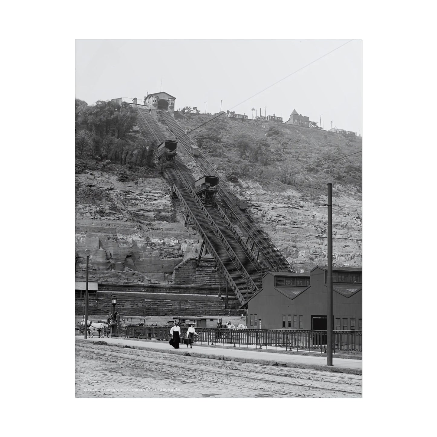 Vintage Pittsburgh Incline Print