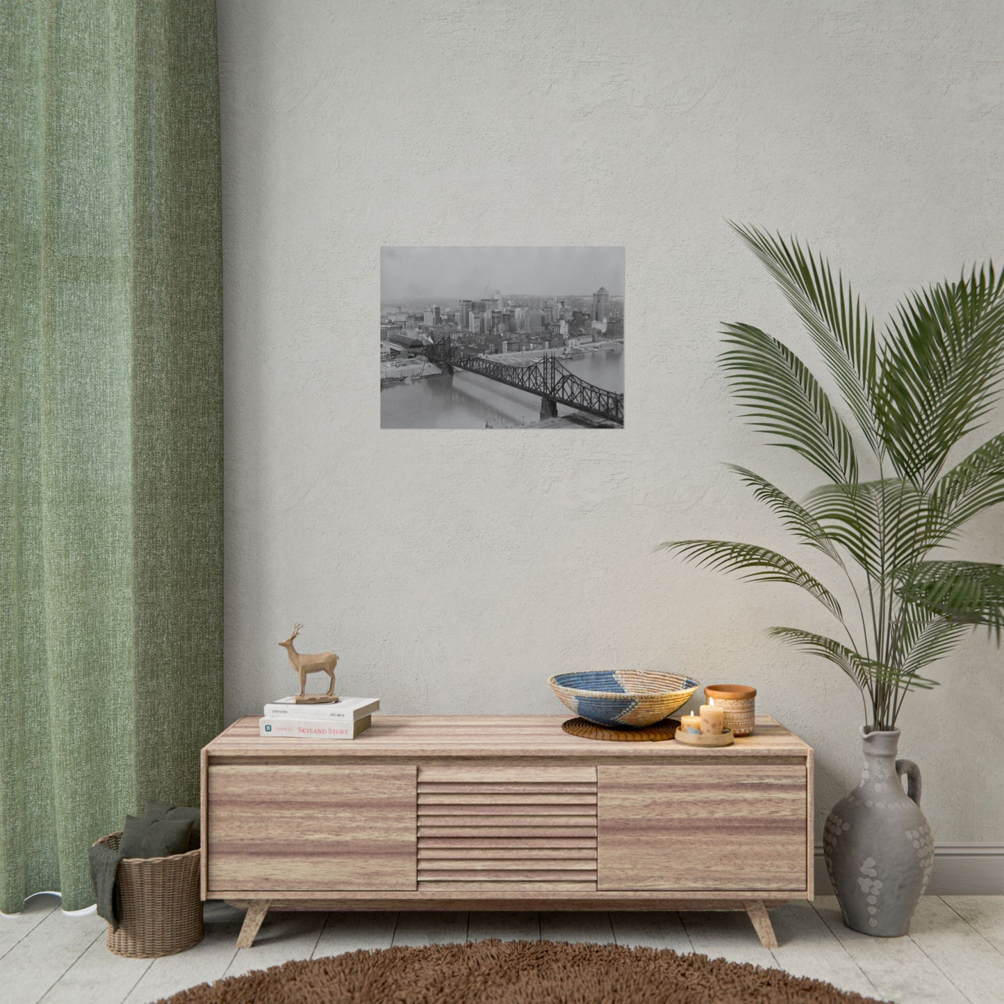 Vintage Pittsburgh Wabash Bridge Print