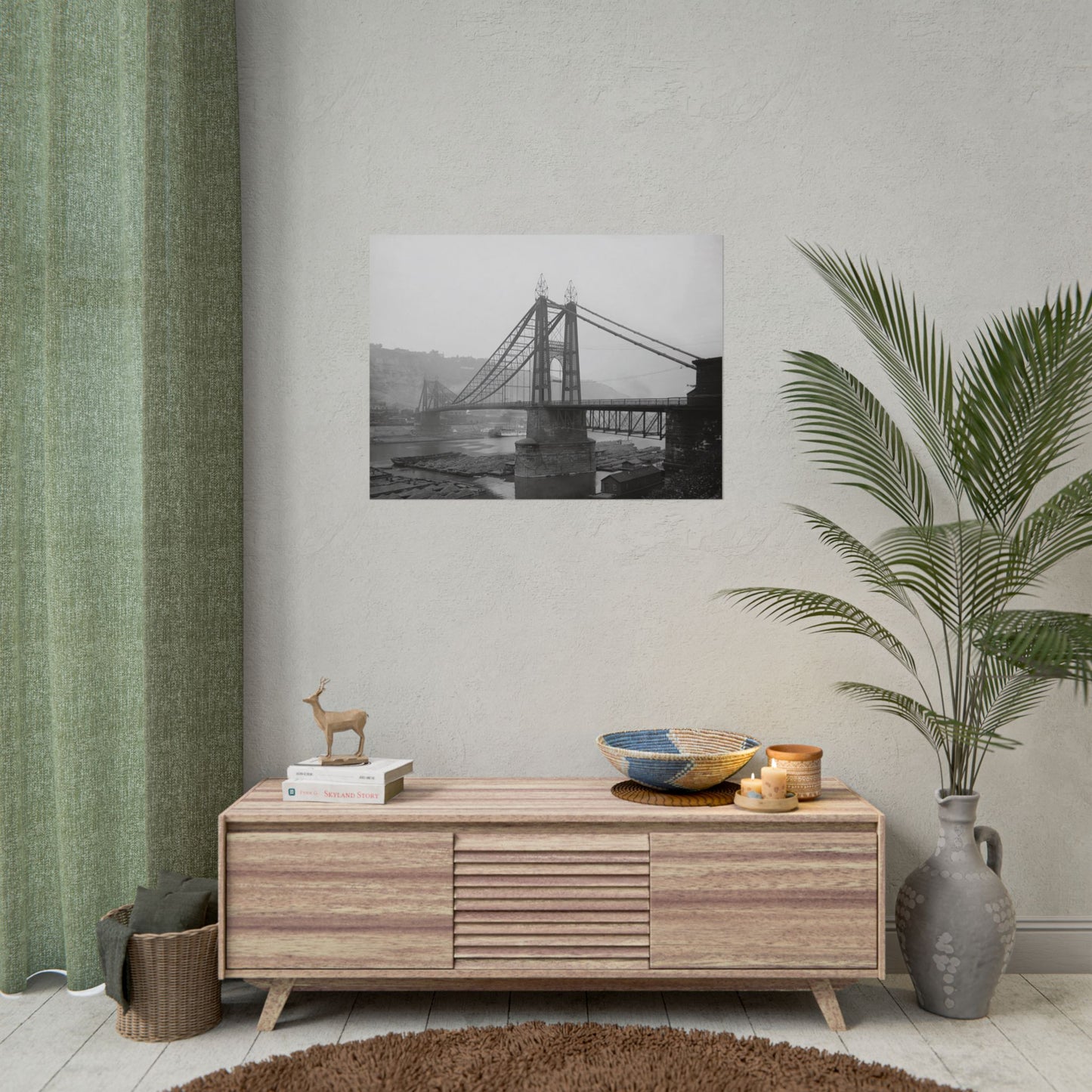 Vintage Pittsburgh Point Bridge Print