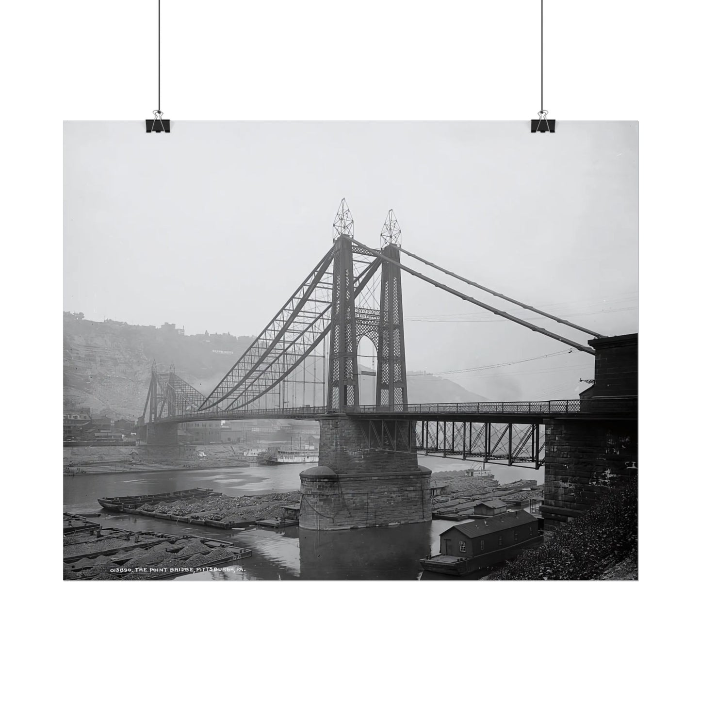 Vintage Pittsburgh Point Bridge Print