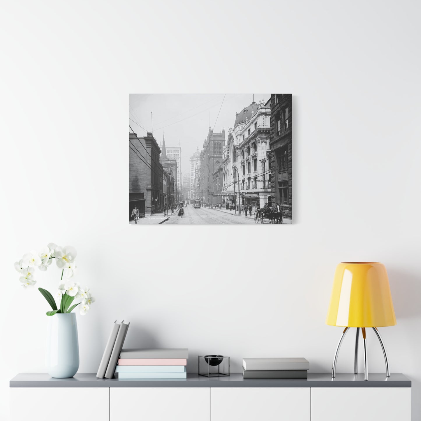 Vintage Pittsburgh Sixth Avenue Canvas Print