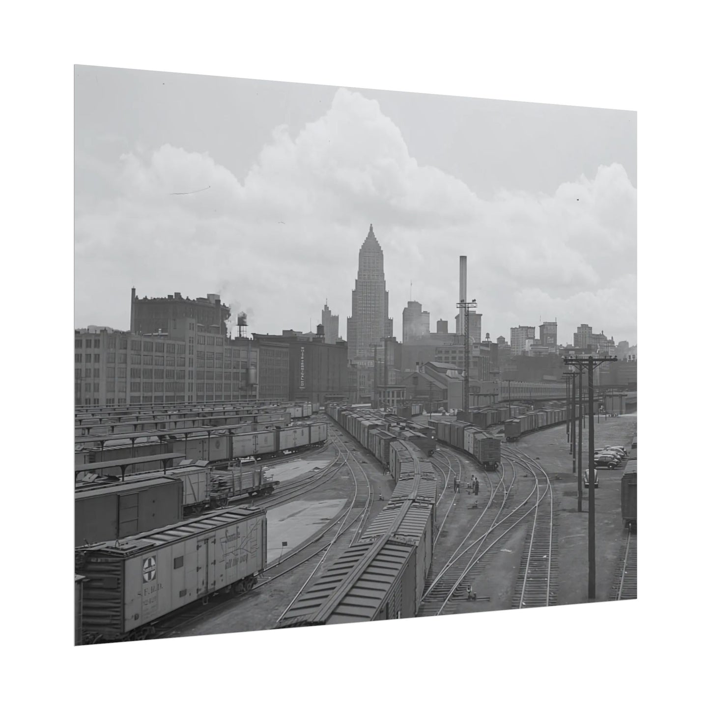 Vintage Pittsburgh Strip District Print