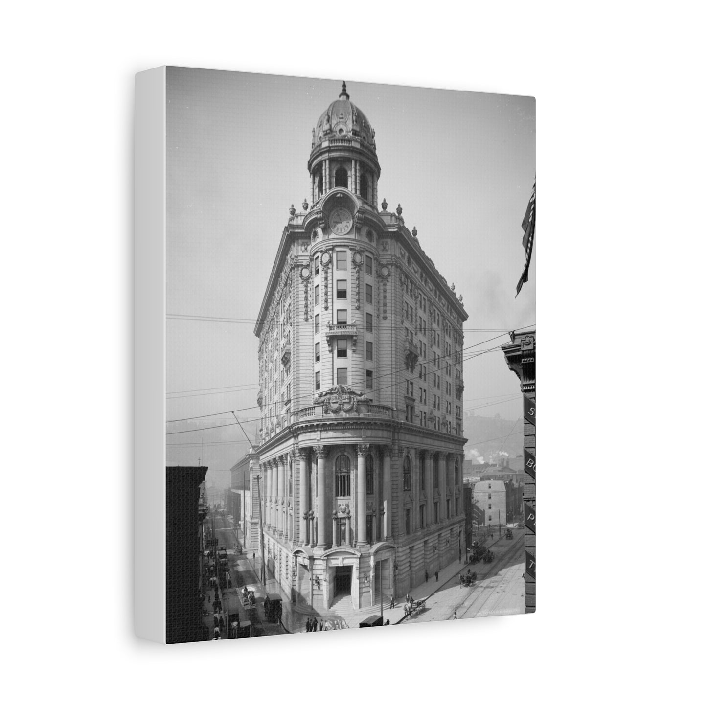 Vintage Pittsburgh Wabash Station Canvas Print