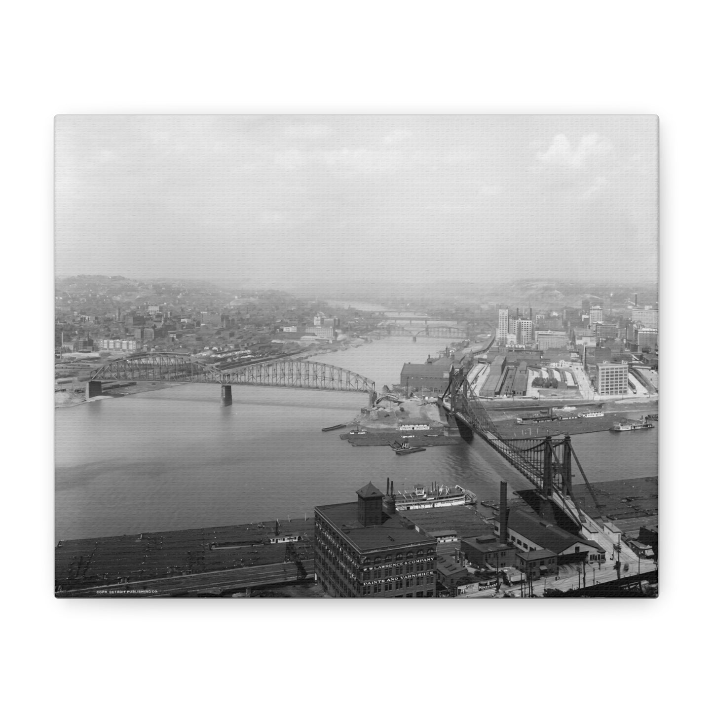 Vintage Pittsburgh Point Canvas Print