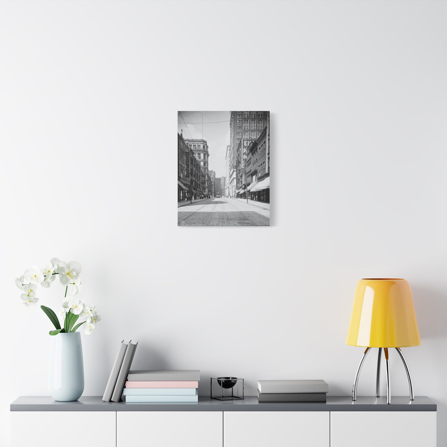 Vintage Pittsburgh Wood Street Canvas Print