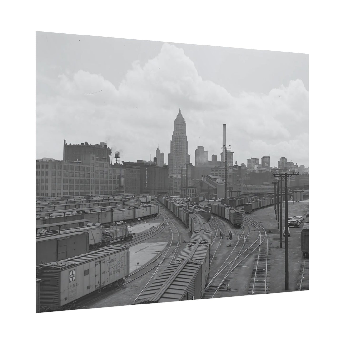 Vintage Pittsburgh Strip District Print