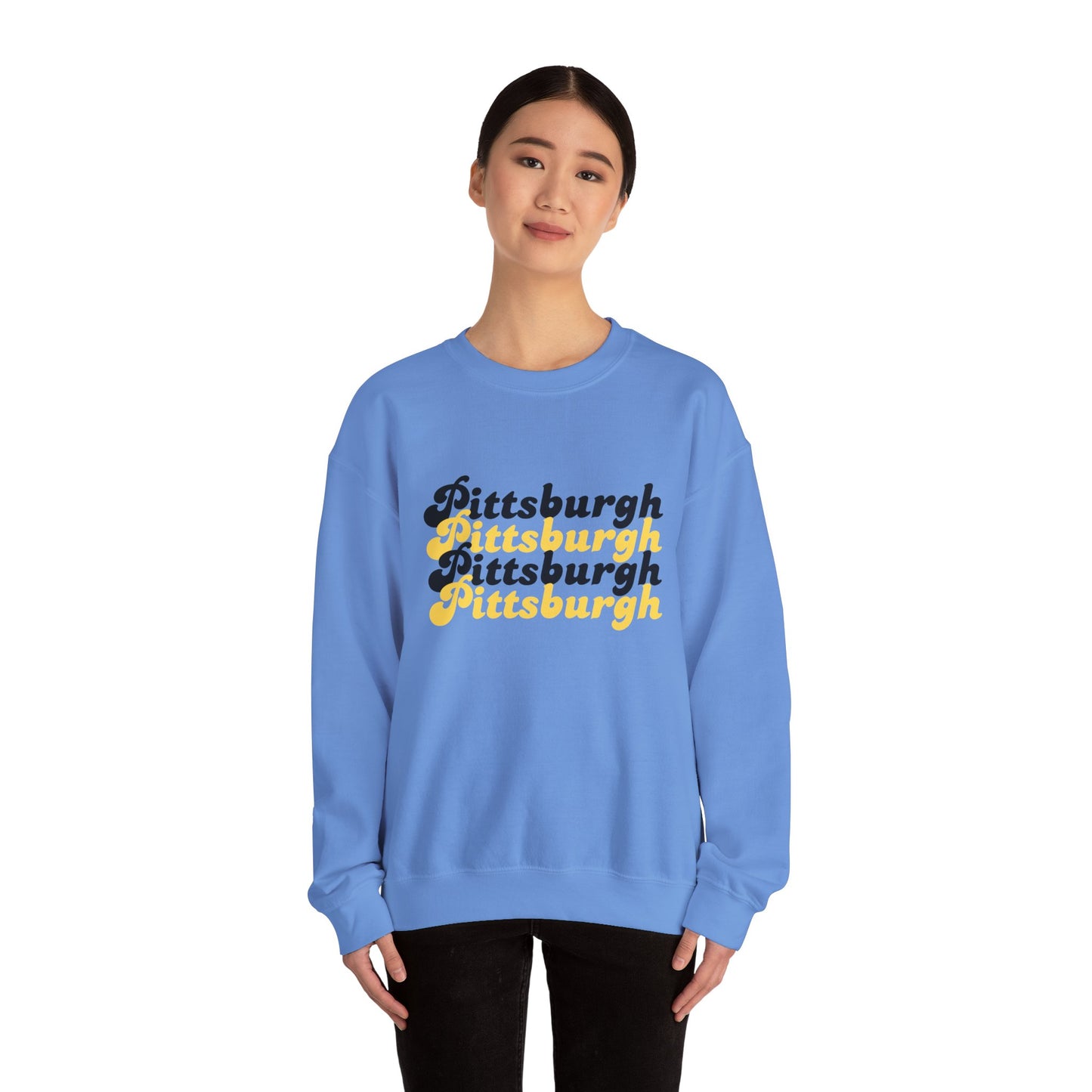 Retro Pittsburgh x4 Crewneck Sweatshirt