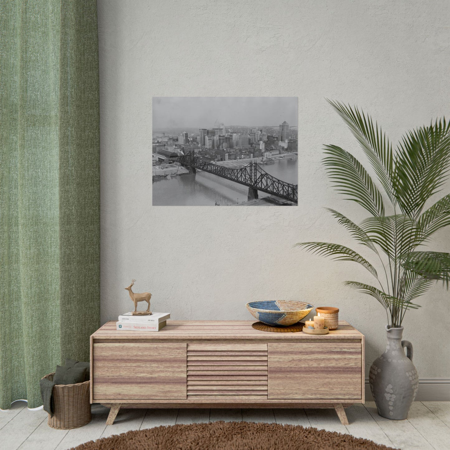 Vintage Pittsburgh Wabash Bridge Print
