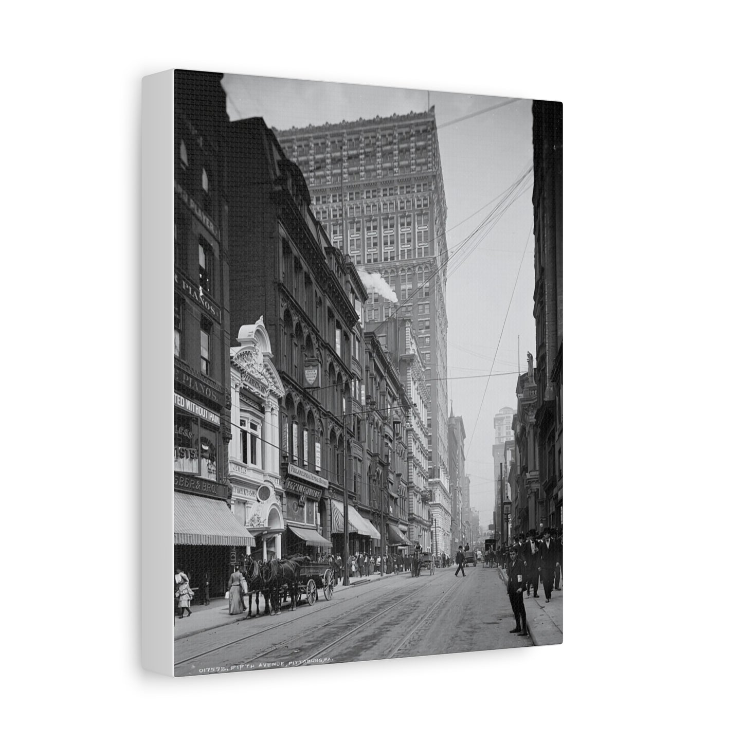 Vintage Pittsburgh Fifth Ave 2 Canvas Print