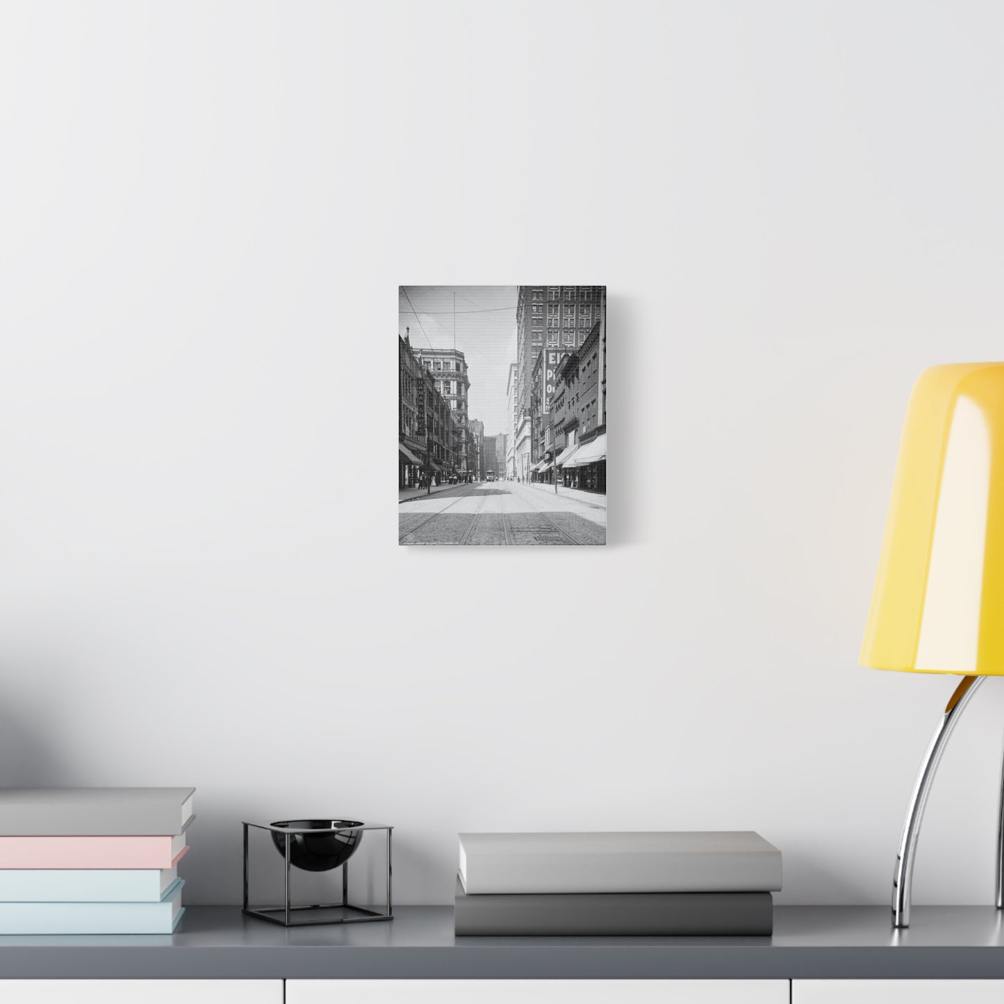 Vintage Pittsburgh Wood Street Canvas Print