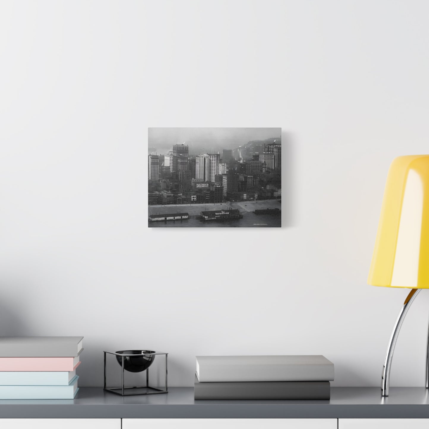 Vintage Pittsburgh Skyline Canvas Print