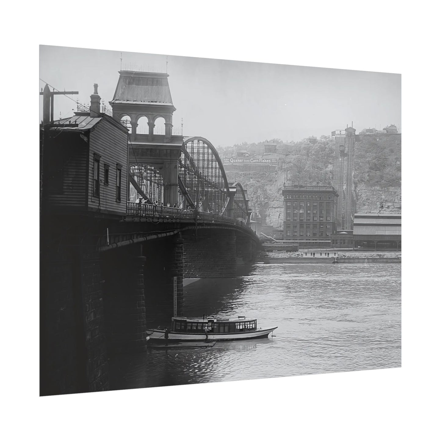 Vintage Pittsburgh Mount Washington Print