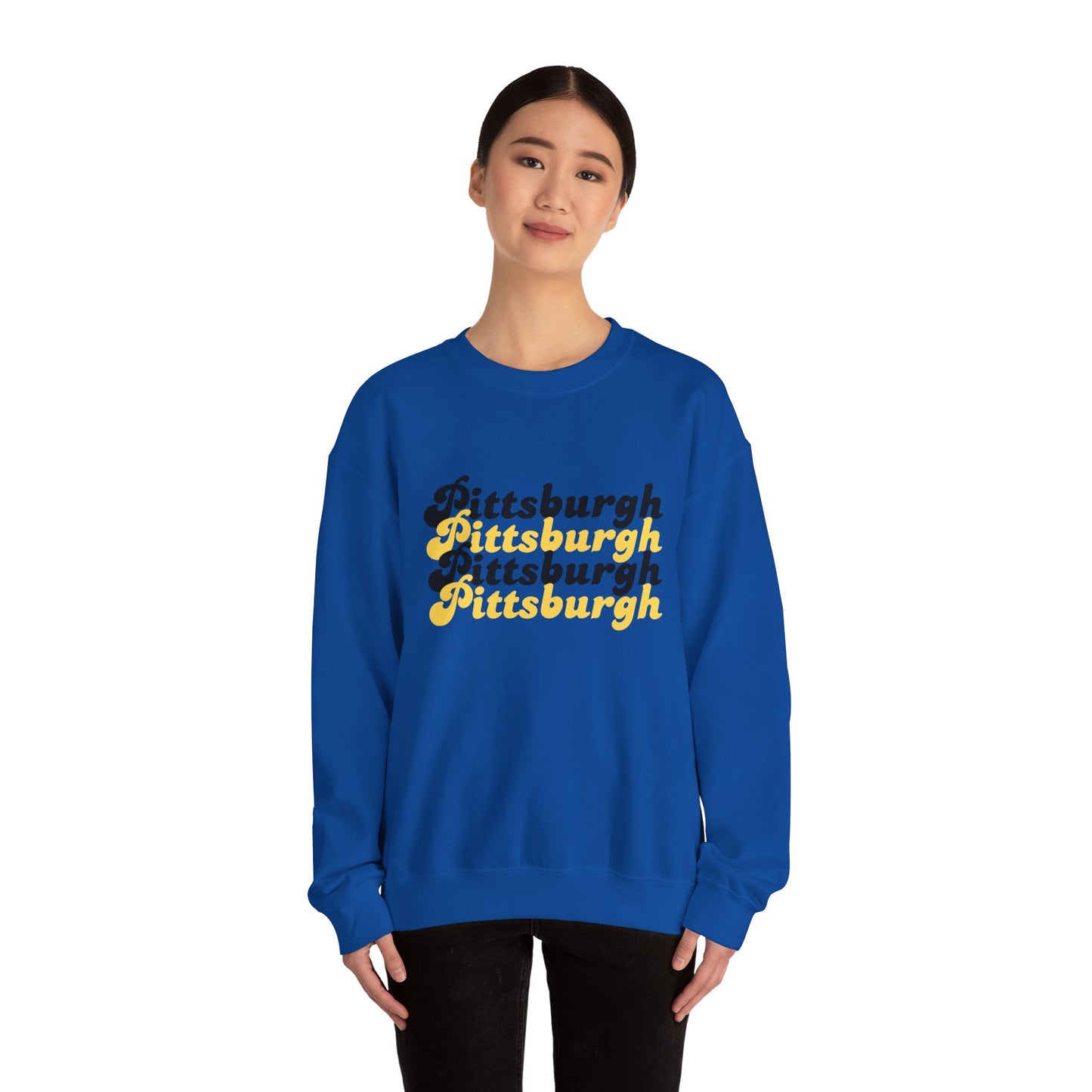 Retro Pittsburgh x4 Crewneck Sweatshirt
