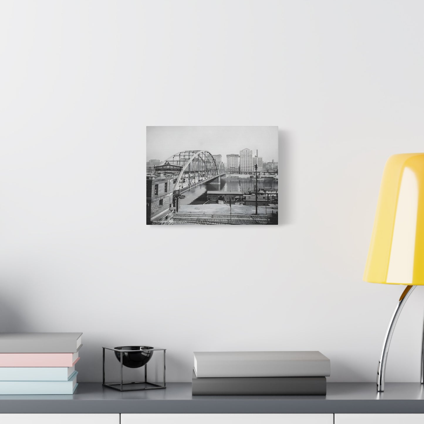 Vintage Pittsburgh Sixth Street Bridge Canvas Print