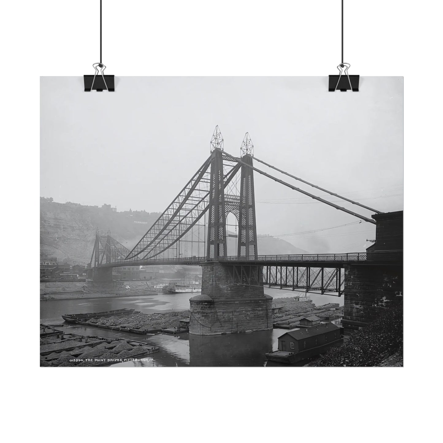 Vintage Pittsburgh Point Bridge Print