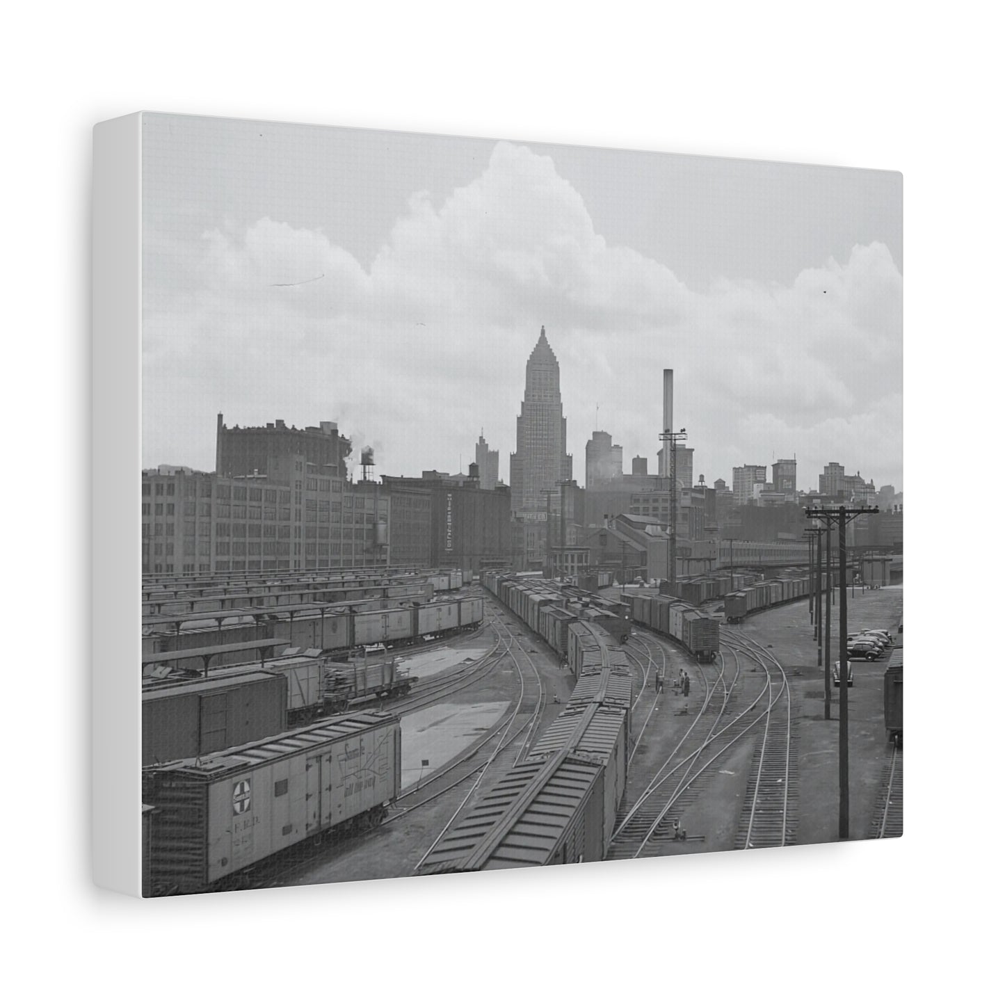 Vintage Pittsburgh Strip District Canvas Print