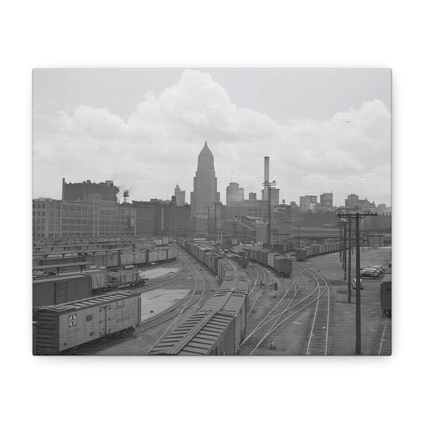 Vintage Pittsburgh Strip District Canvas Print