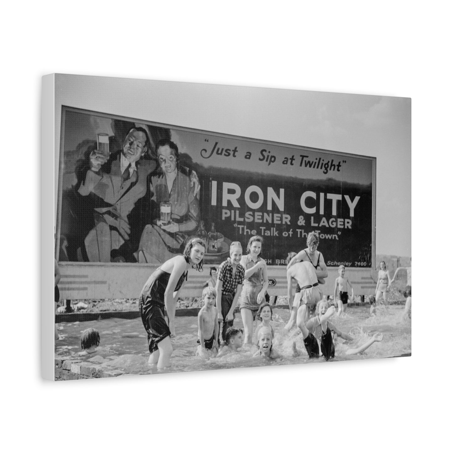 Vintage Pittsburgh Iron City Canvas Print
