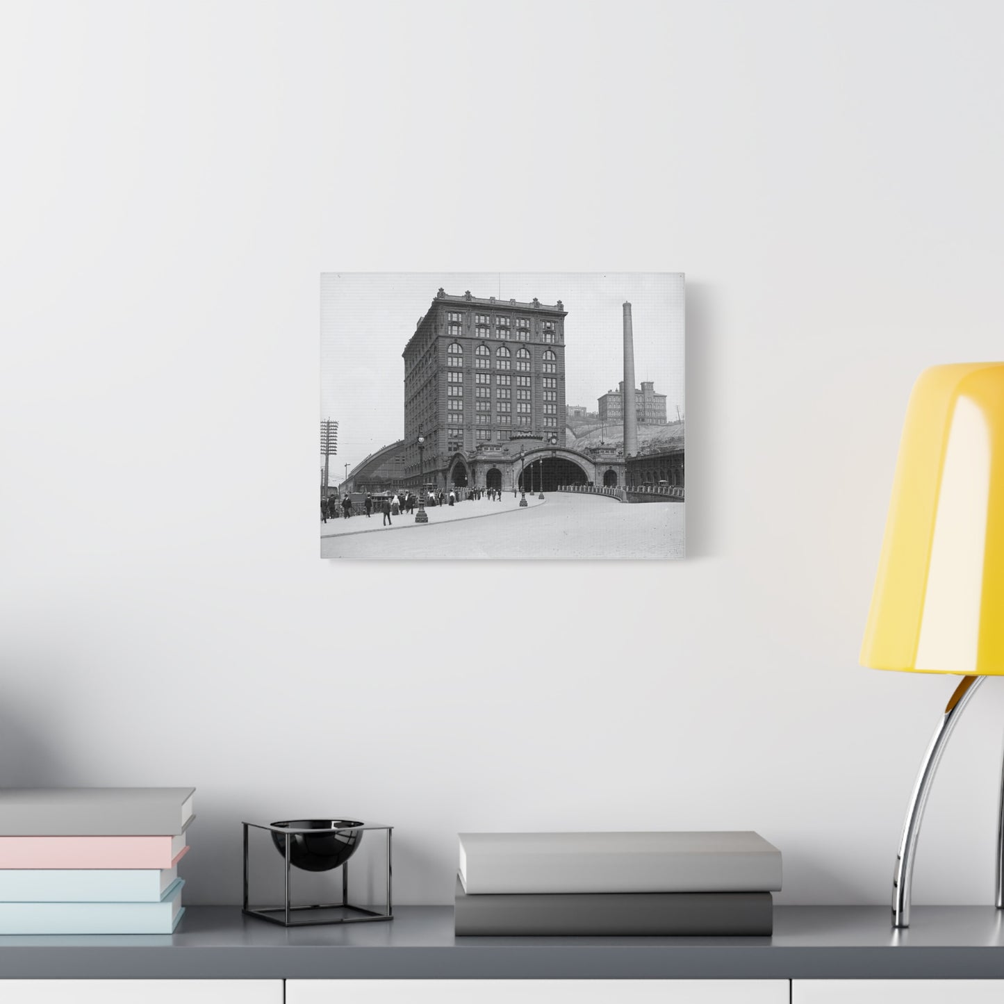 Vintage Pittsburgh Train Station Canvas Print