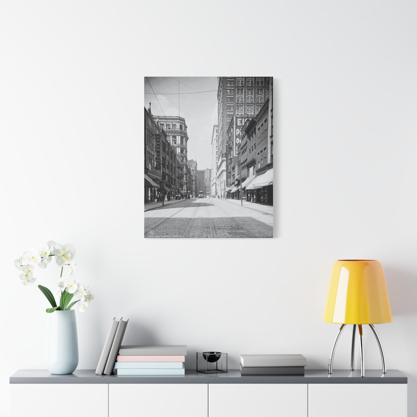 Vintage Pittsburgh Downtown Canvas Print