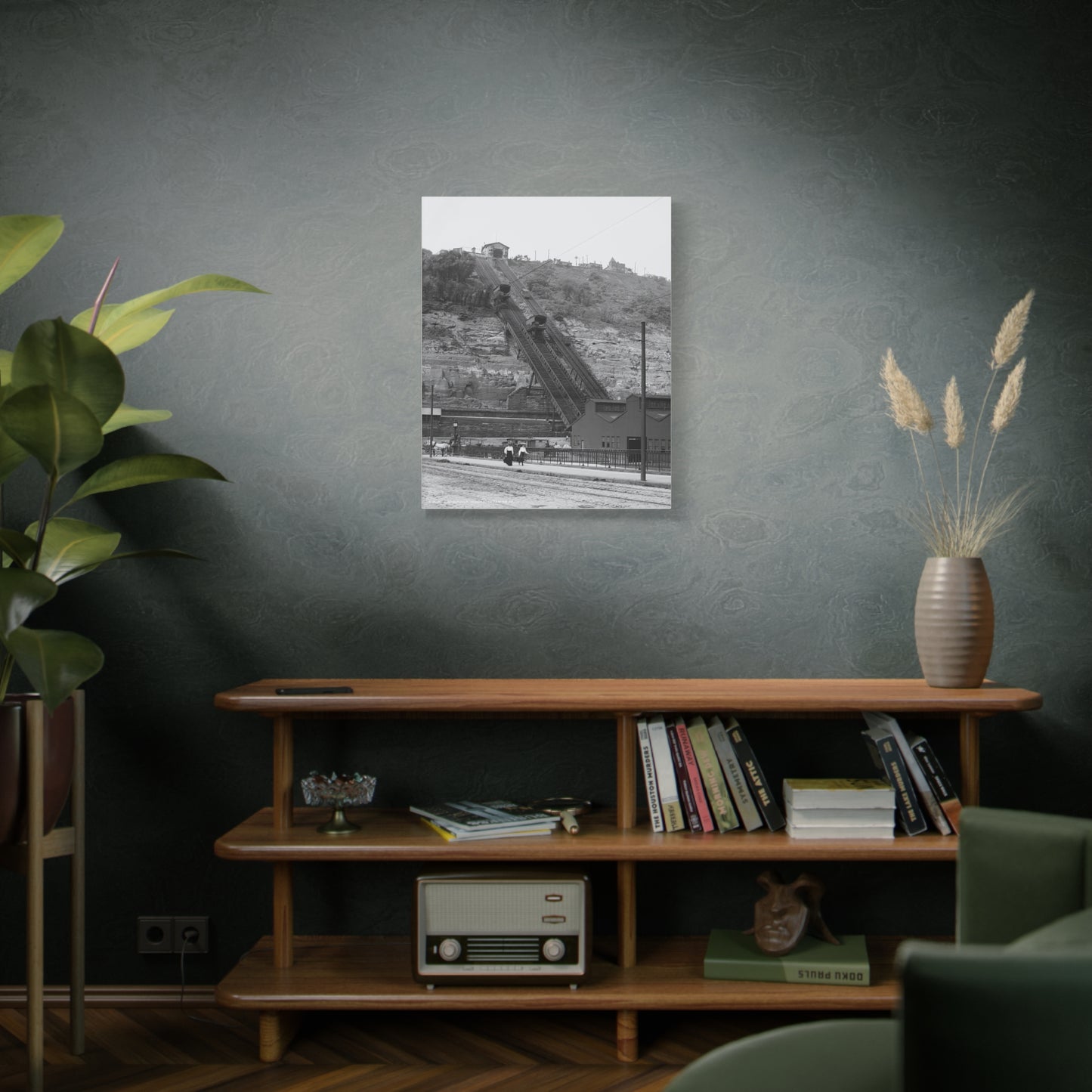 Vintage Pittsburgh Incline Canvas Print