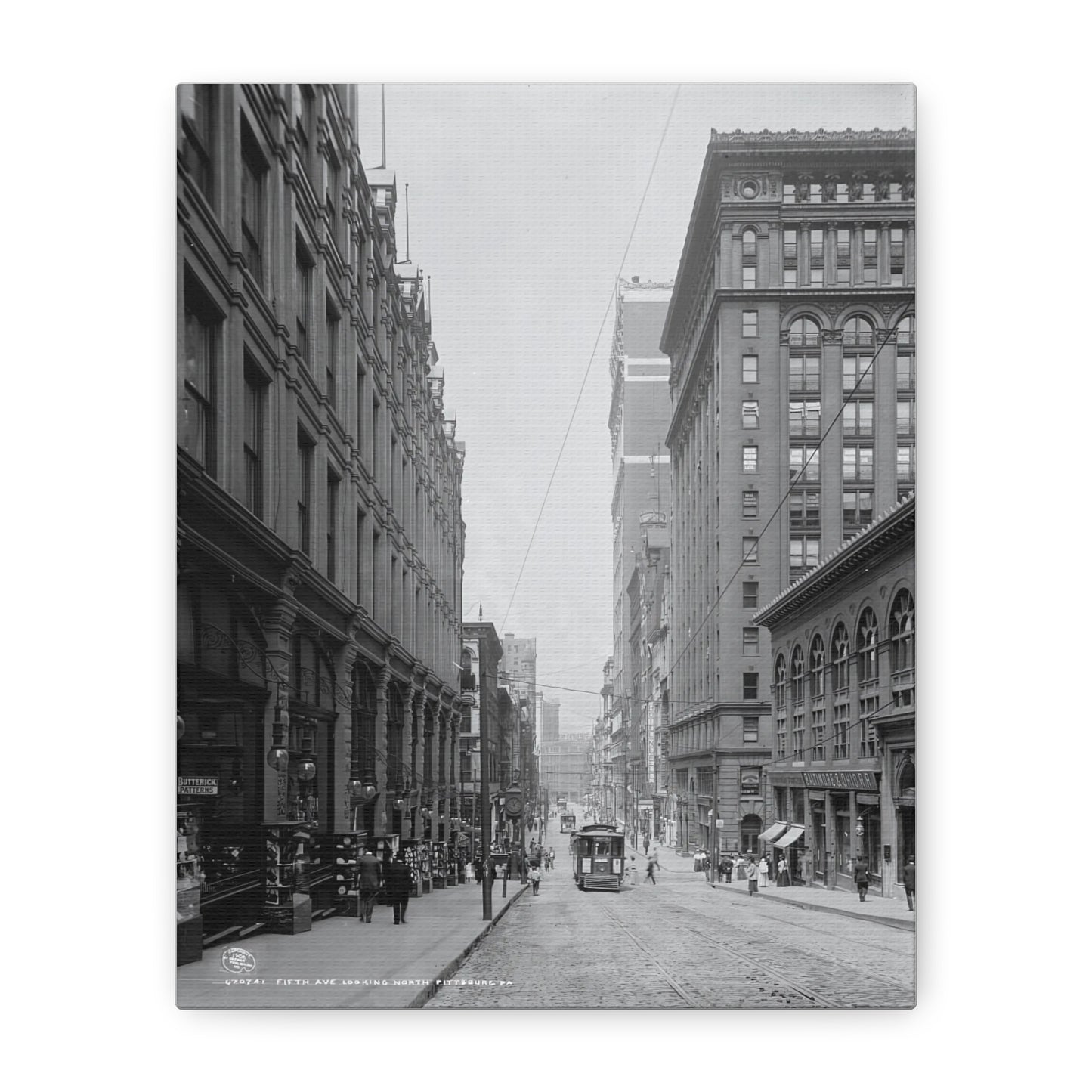 Vintage Pittsburgh Fifth Ave Canvas Print