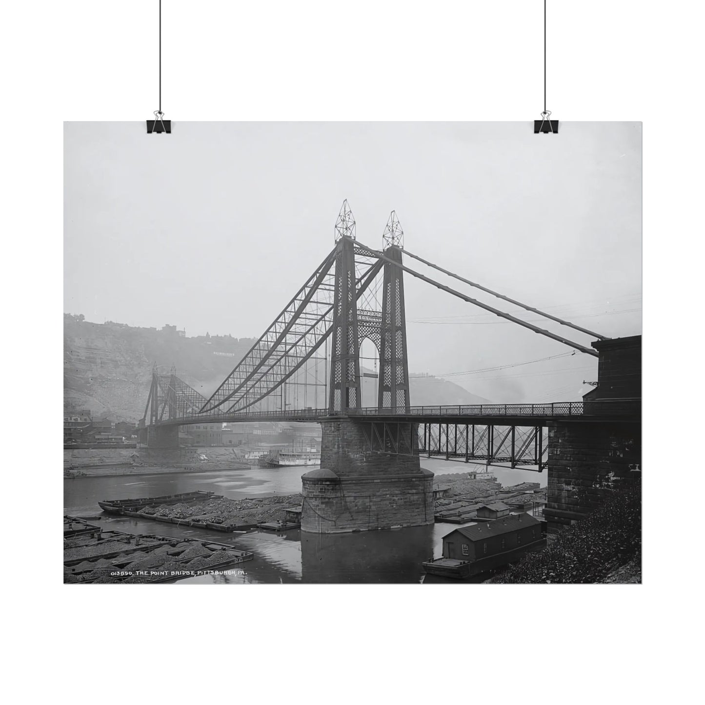 Vintage Pittsburgh Point Bridge Print