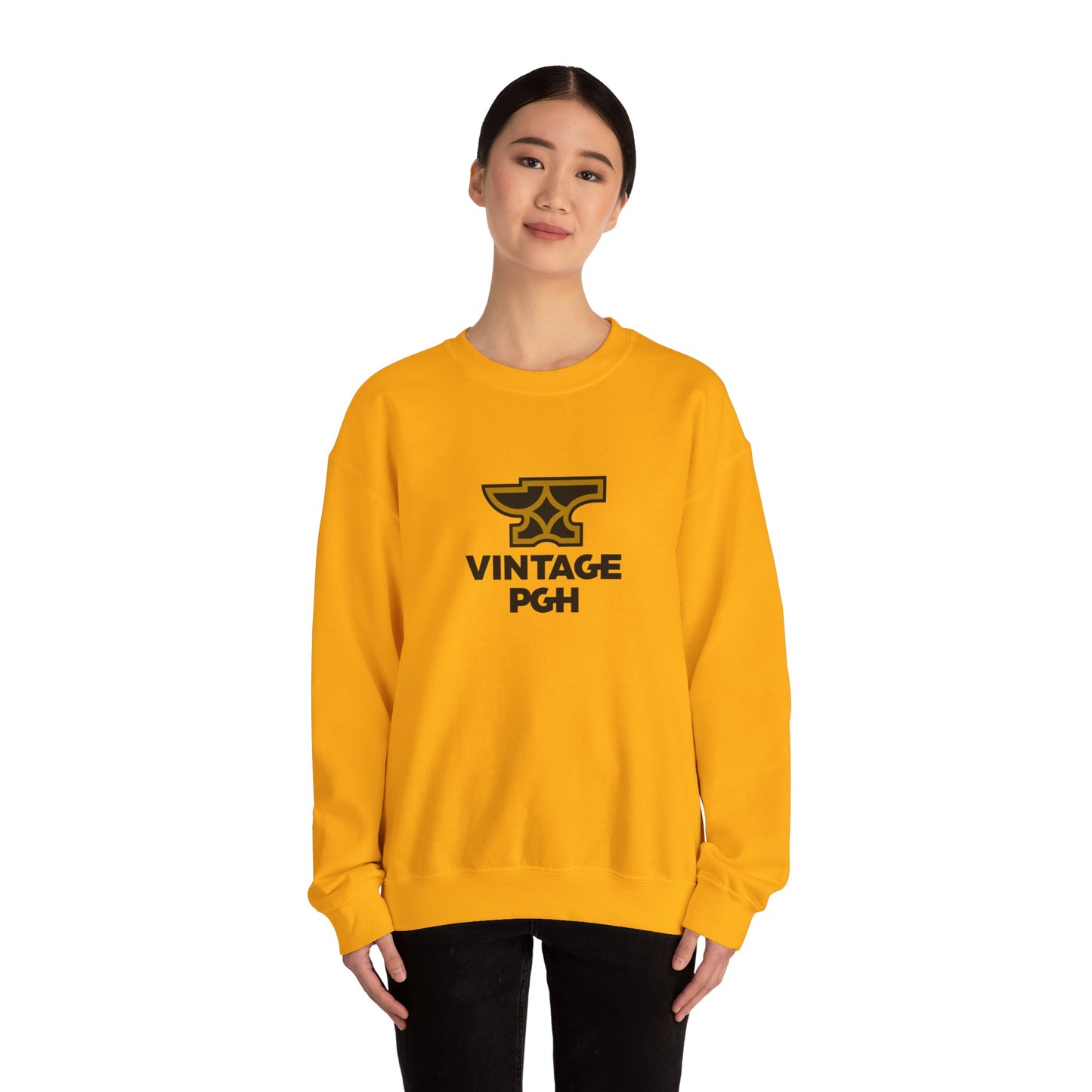 Vintage Pittsburgh Anvil Logo Crewneck Sweatshirt